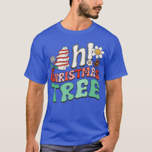 Camiseta Gracioso Oh Pastel de Árbol de Navidad