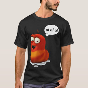Camiseta Gracioso Oi Oi Oi Meme Sarcástico De Gusano Rojo