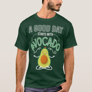 Camiseta Gracioso Omm Yoga Aguacate Meditación Sana Amo De 