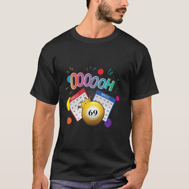 Camiseta Gracioso Oooh 69 Hincha de Bingo LGBT Ball Larga S (Anverso)
