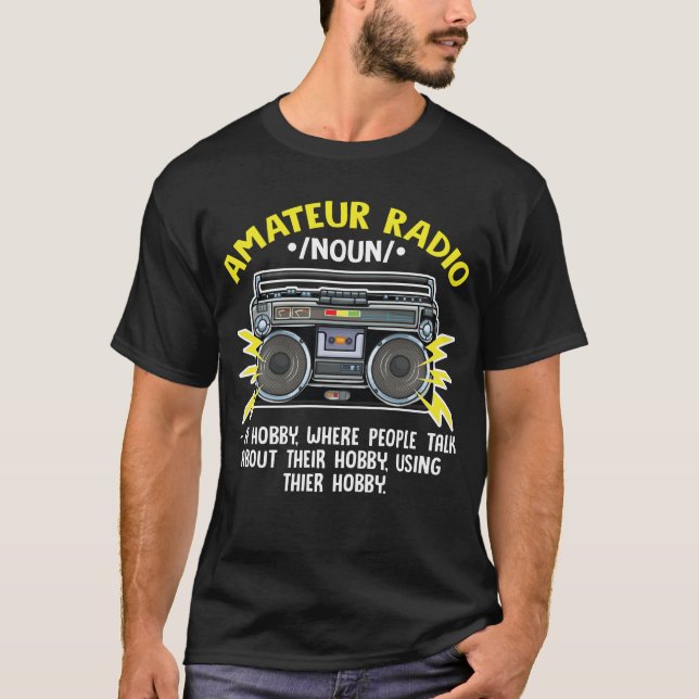 Camiseta Gracioso operador de radio aficionado a la definic (Anverso)