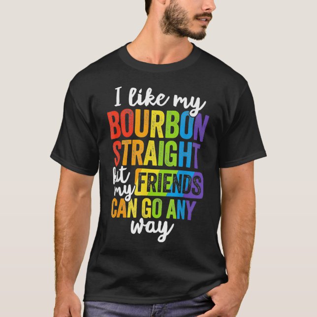Camiseta Gracioso orgullo de aliado LGBT regalo a amigo dir (Anverso)