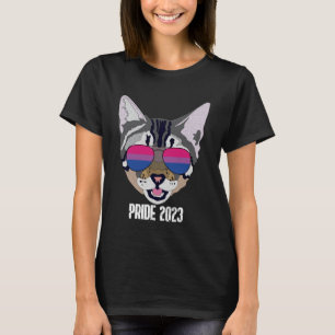Camiseta Gracioso Orgullo Gato Bisexual 2023 Soy Bi Pullove