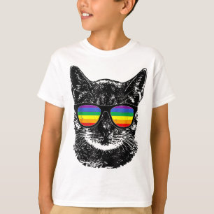 Camiseta Gracioso orgullo gay gays gafas de sol arcoiris LG