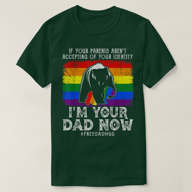 Camiseta Gracioso Orgullo Gay LGBTQ Soy Tu Padre Libre Abra (Diseño del anverso)