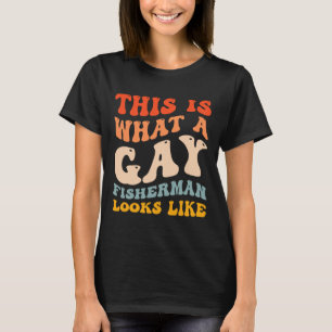 Camiseta Gracioso Orgullo Gay Pesca De Lo Que Parece Un Pes