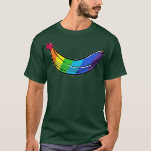 Camiseta Gracioso orgullo gráfico crudo arcoiris LGBTQ Bana