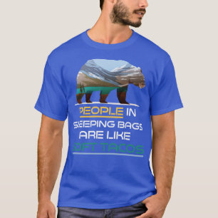 Camiseta Gracioso oso Oso de Regalo de Camper Cita Camping 