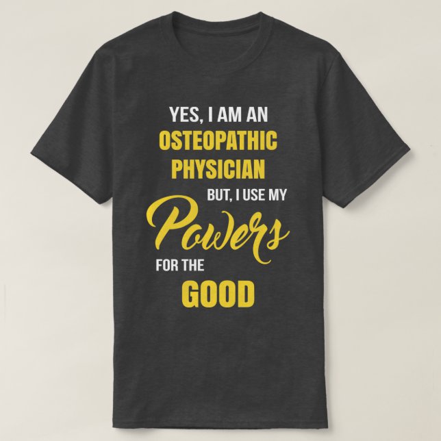 Camiseta Gracioso Osteopático Médico 1 (Diseño del anverso)