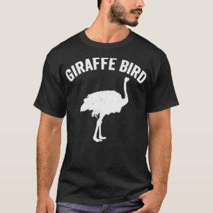 Camiseta Gracioso Ostrich Giraffe Bird1