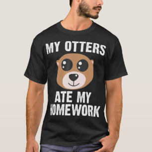 Camiseta Gracioso Otter Animal Art Para Niños Pequeños Otte