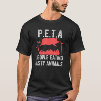 Camiseta Gracioso P E T A Gente Comiendo Animales Gustosos 