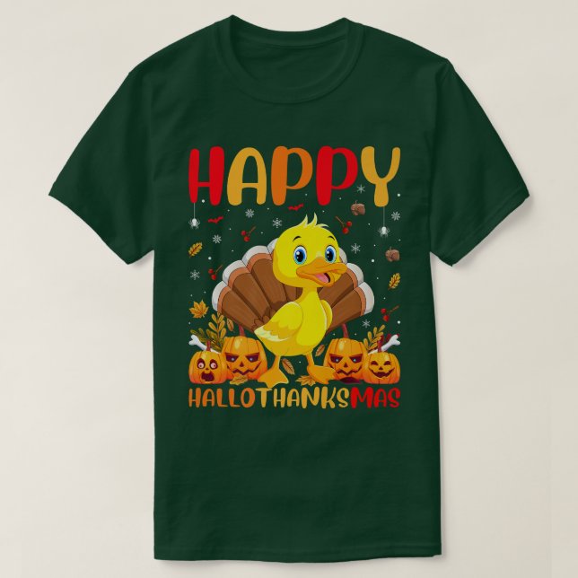 Camiseta Gracioso Pájaro Pájaro Feliz Pato HolaMas (Diseño del anverso)