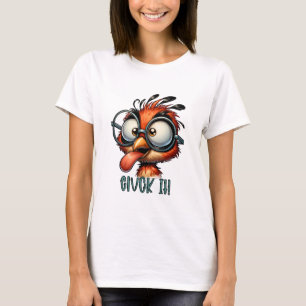Camiseta Gracioso pájaro sarcástico que lo hizo