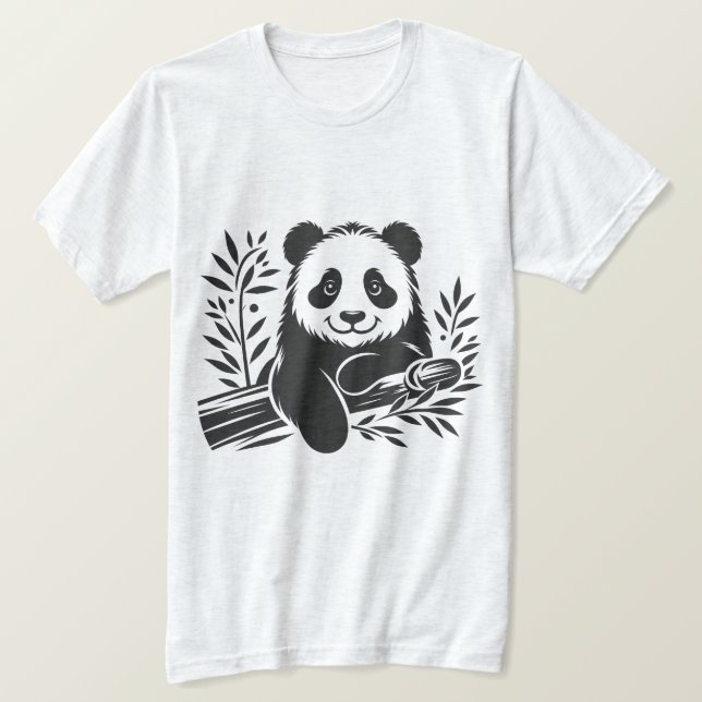 Camiseta Gracioso Panda (Anverso del diseño)