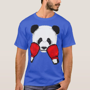 Camiseta Gracioso Panda Boxing Guay Animal Lover Glove Boxe