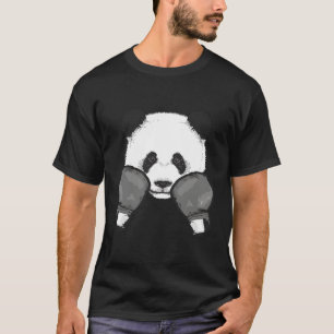 Camiseta Gracioso Panda Boxing Guay Animal Lover Glove Boxe