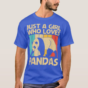 Camiseta Gracioso Panda Design Para Chicas Mujeres Panda Be