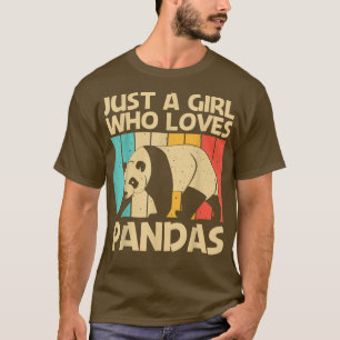 Camiseta Gracioso Panda Design Para Chicas Mujeres Panda Be