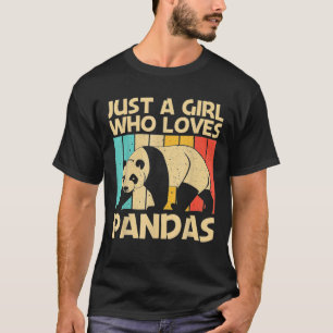 Camiseta Gracioso Panda Design Para Chicas Mujeres Panda Be