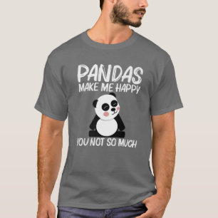 Camiseta Gracioso Panda Design Para Hombres Mujeres Oso Bla