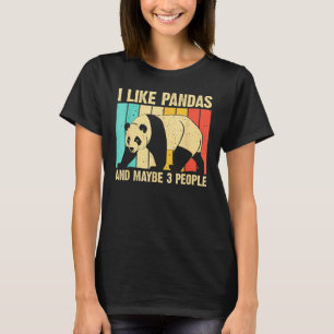 Camiseta Gracioso Panda Para Niños Chicas Panda Bear