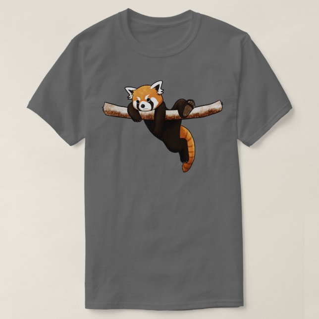 Camiseta Gracioso Panda Rojo (Diseño del anverso)