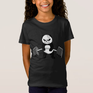 Camiseta Gracioso Panda Workout Kitten Gym Deadlift Power