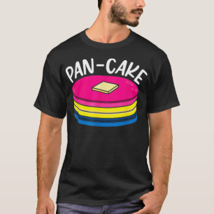 Camiseta Gracioso Pansexual Pancake LGBTQ Gay Pan Pride Mes