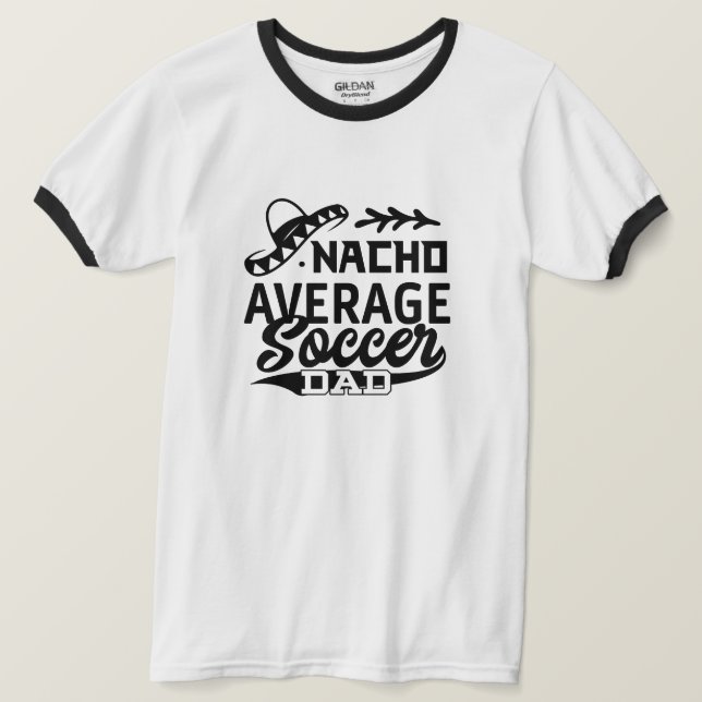 Camiseta Gracioso papá de fútbol T-Shirt Nacho padre de fút (Anverso del diseño)