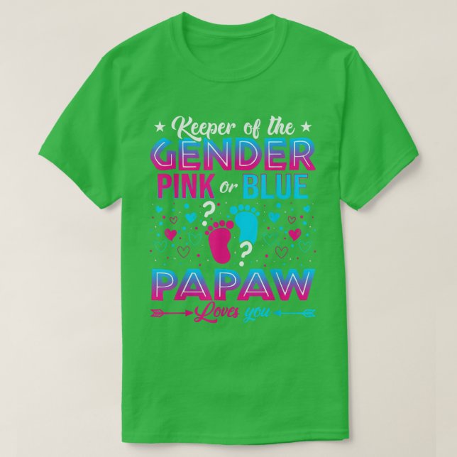 Camiseta Gracioso Papaw Rosa O Azul Te Ama Revelación De Gé (Diseño del anverso)