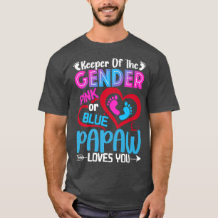 Camiseta Gracioso Papaw Rosa O Azul Te Ama Revelación De Gé