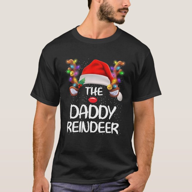 Camiseta Gracioso papi reno navidad familiar a juego (Anverso)