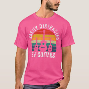 Camiseta Gracioso Para La Guitarra Lover Vintage Fácilmente