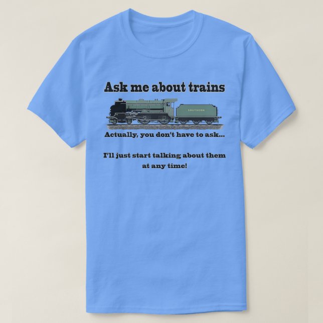 Camiseta Gracioso para los aficionados al tren (Diseño del anverso)