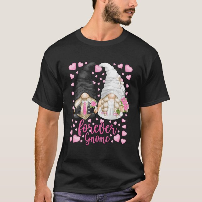 Camiseta Gracioso para siempre Gnome - Novia única Boda (Anverso)