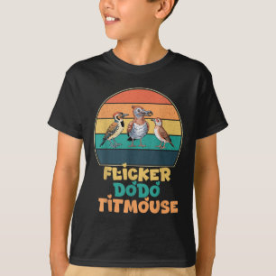 Camiseta Gracioso parpadeo Dodo Titmouse Bird Watch Nature 