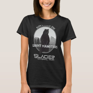 Camiseta Gracioso Parque Nacional Glaciar Grizzly Brown Bea