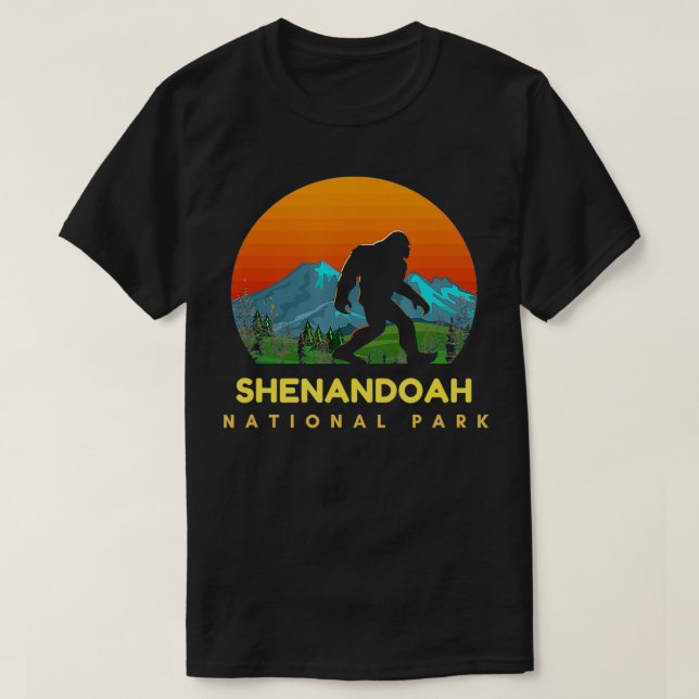 Camiseta Gracioso Parque Nacional Shenandoah (Diseño del anverso)