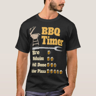 Camiseta Gracioso parrillado de horarios para barbacoa