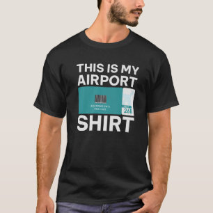 Camiseta Gracioso pase de embarque para el aeropuerto, dive