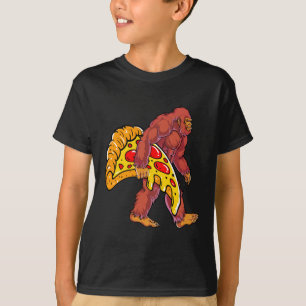 Camiseta Gracioso paseo en bicicleta con gran rebanada de p