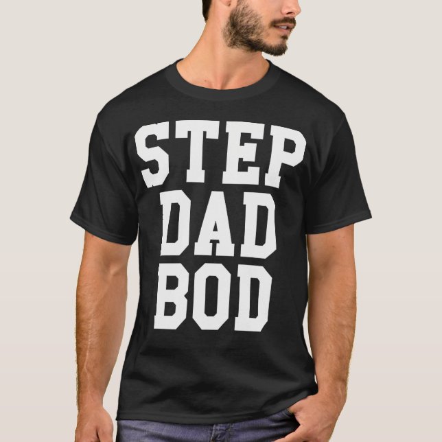 Camiseta Gracioso paso papá Bod Shirt Fitness Gym Ejercicio (Anverso)