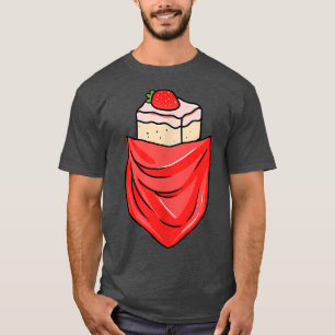 Camiseta Gracioso Pastel De Fresas En Pocket Candy Lover