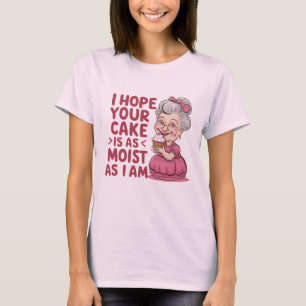 Camiseta Gracioso pastel de pan, abuela cita a pastelería