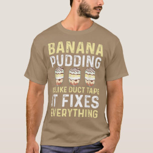 Camiseta Gracioso pastel de plátano con postre