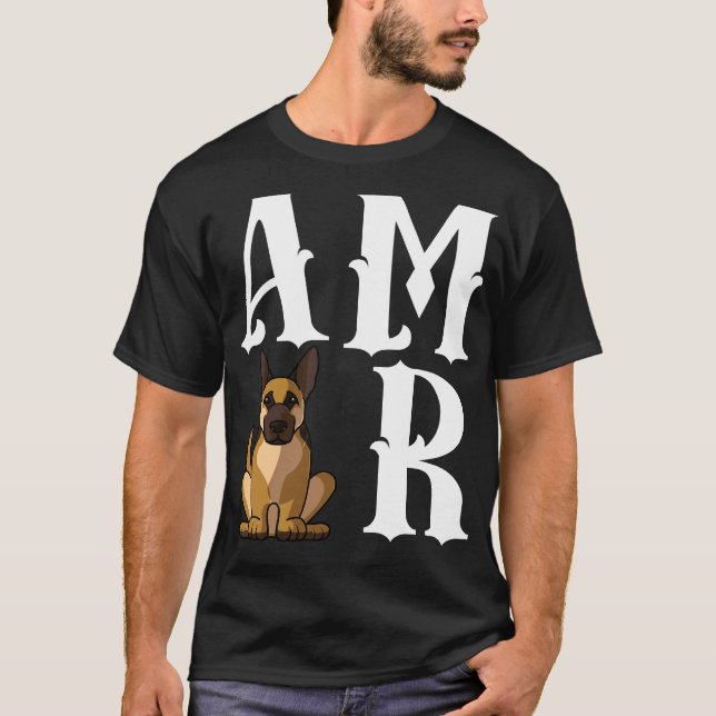Camiseta Gracioso Pastor Alemán Amor Perro R 4 (Anverso)