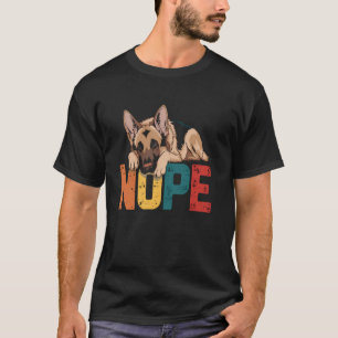 Camiseta Gracioso Pastor Alemán No Stubborn Attitude Perro