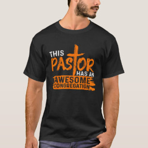 Camiseta Gracioso Pastor Apreciación Regalo Hombres Iglesia