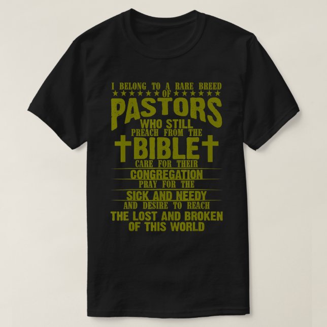 Camiseta Gracioso Pastor Apreciación Regalo Predicador Cris (Diseño del anverso)